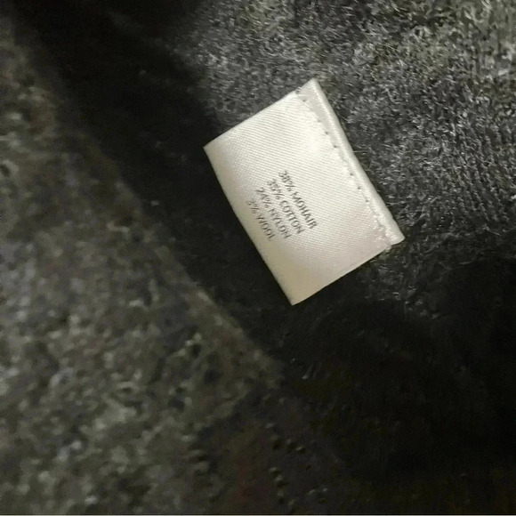 Eileen Fisher  black mohair wool blend open cardigan - Picture 4 of 5